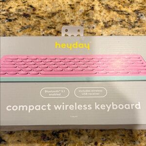 New heyday compact wireless keyboard pink